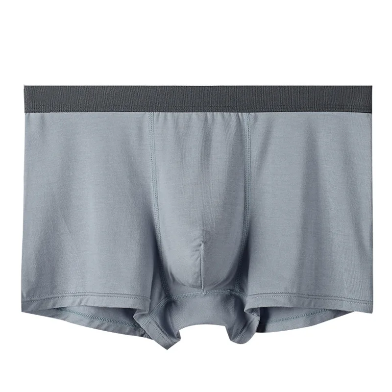 

L~5XL Soft Modal Panties Plus Size Boxer Shorts Breathable Men's Underwear Mid Wiast BoxerShorts Solid Underpants Male Intimates