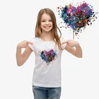 Цветные железные термонаклейки с сердечками, бабочками, цветочным принтом для автомобиля, нашивки для одежды с мультяшным принтом, моющиеся термонаклейки с аппликацией