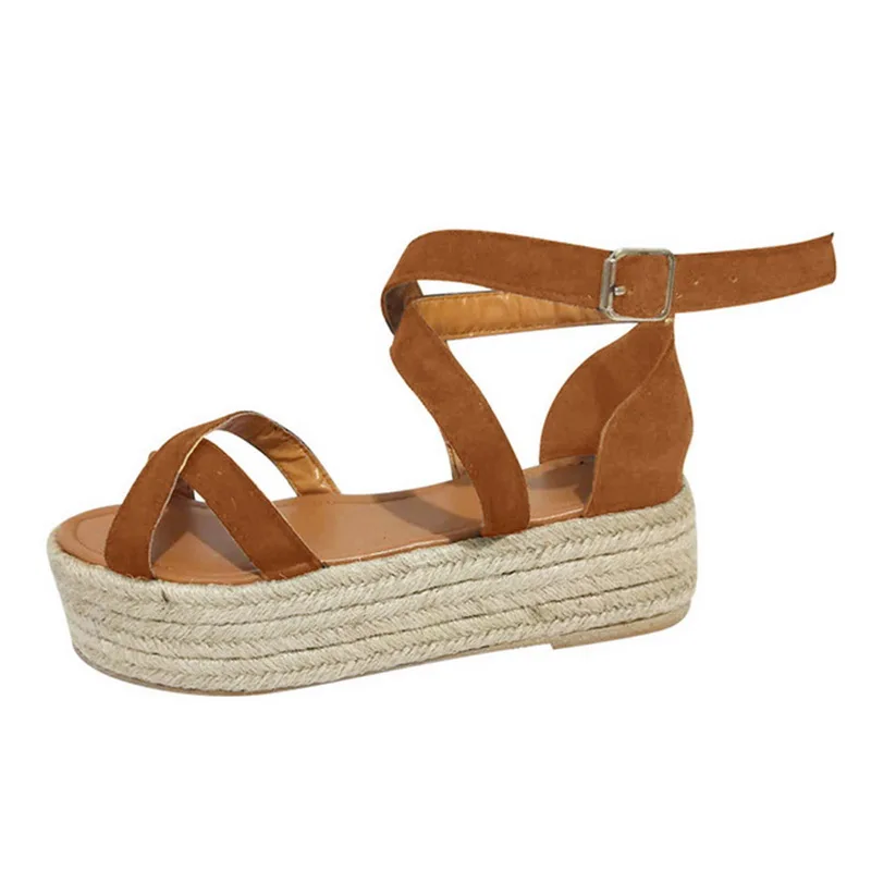 

2020 New Platform Woman Shoes Open Toe Ladies Leopard Snake Sandals Summer Shoes Fashion Buckle Woman Sandals Chaussures Femme