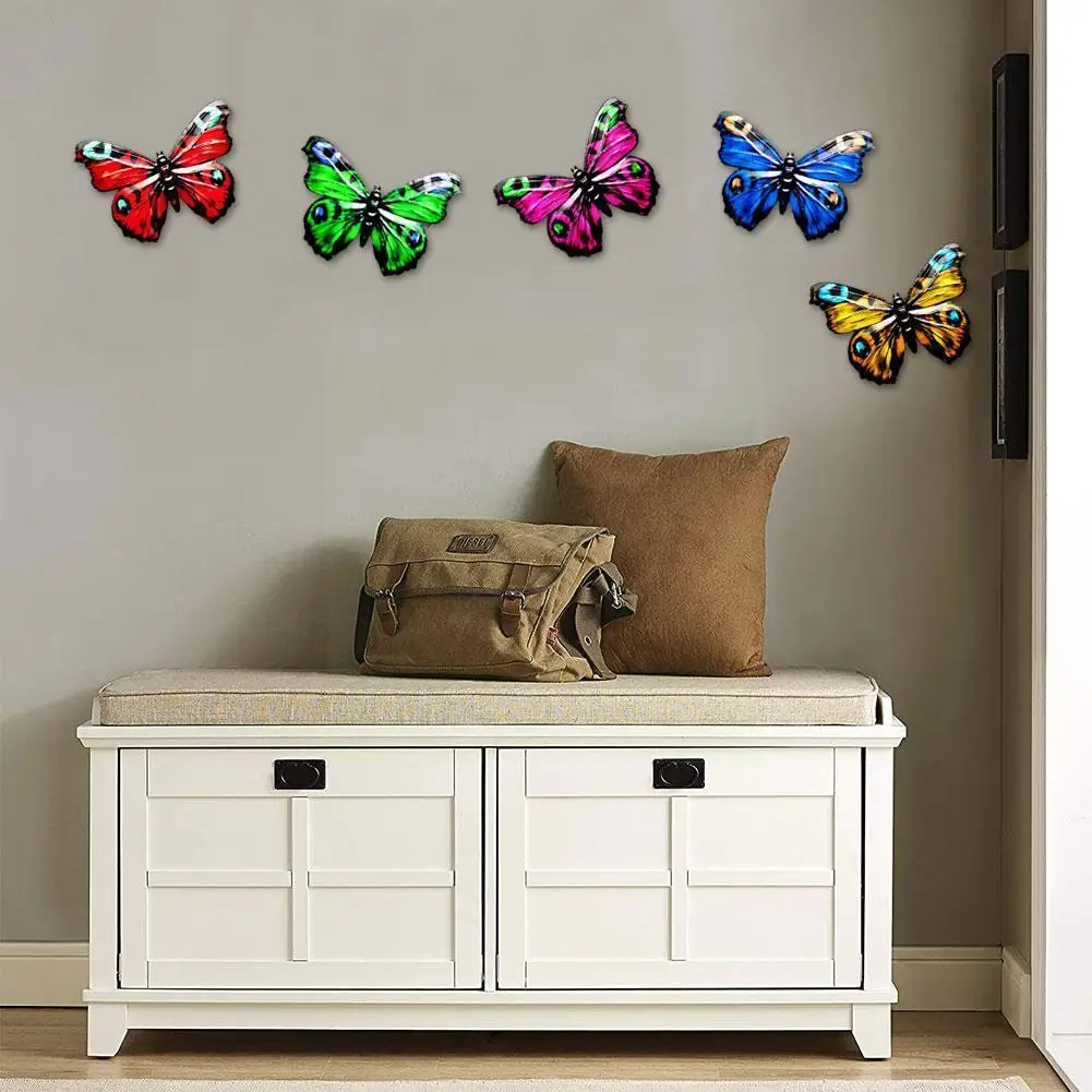 

Металлическая Бабочка 16,8*0,5*11,8 см, настенные украшения для дома и творчества, подарки, украшения для улицы