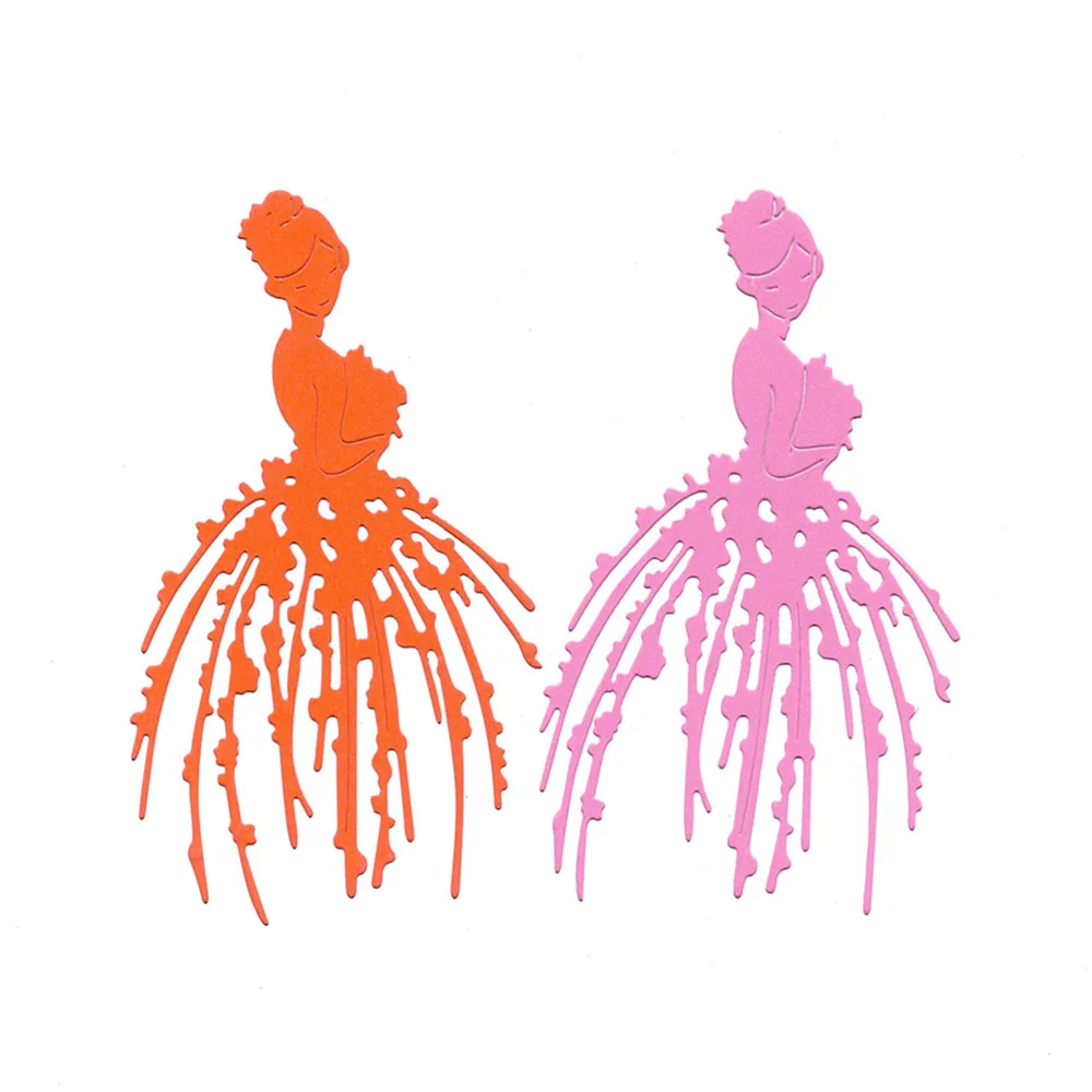 Умирает Скрапбукинг Красота девушка штанцевый нож DIY папки для тиснения