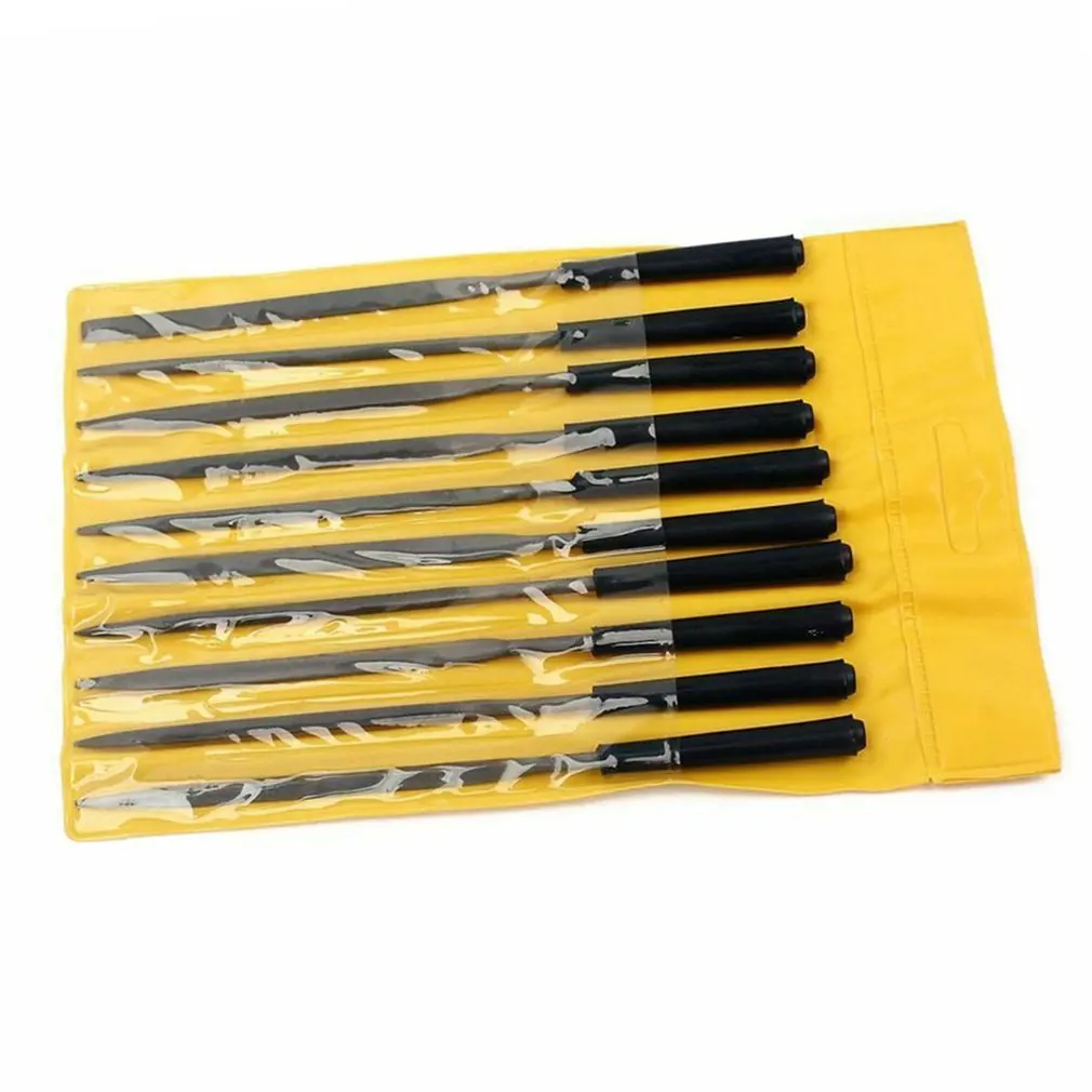 

10 Pack Professional Guitar Frets Nuts Needle File Set Polished File Rasp Grinding Knife Repair Burnish Tool Guitar Accessories