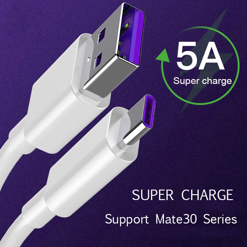 

USB 5A Тип C кабель 5A порт USB кабель для P20 Коврики 30 Pro Быстрая быстрая зарядка Зарядное устройство кабель для передачи данных USB C шнур