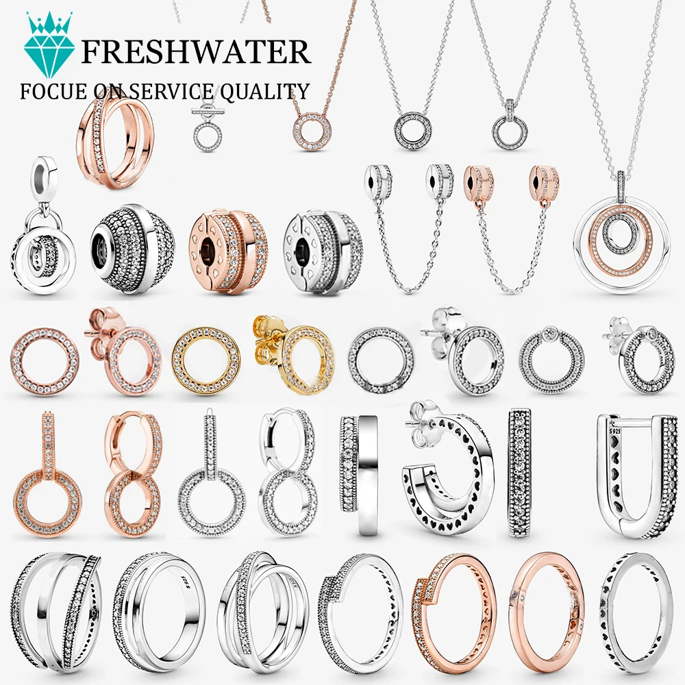 

2021 Popular 100% 925 Sterling Silver Charm and Fashionable Ladies Jewelry Ring Pendant Necklace Series Free Wholesale Shipping