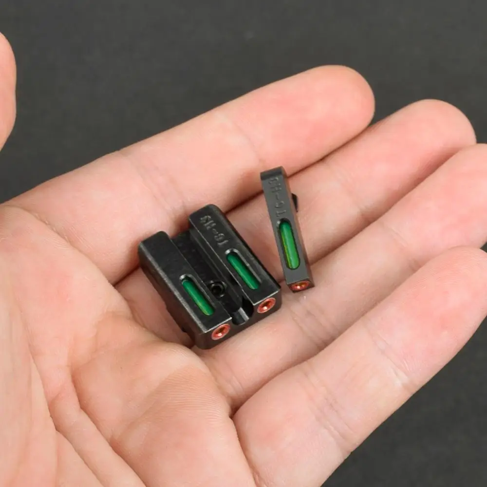 Задний фокусирующий замок для Glock Gear настоящее красное и зеленое оптоволокно 17/17L