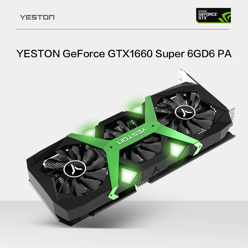 Yeston GTX1660 Super 6G D6 PA GDDR6 1530 бит 1785 МГц 12 нм игровая видеокарта ie|Видеокарты| |