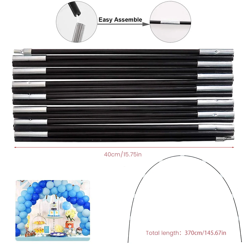 

Balloon Arch Kit, 9FT Tall & 10Ft Wide Adjustable Balloon Stand Set Connectors Clips Ring Buckle Wedding Party Decoration