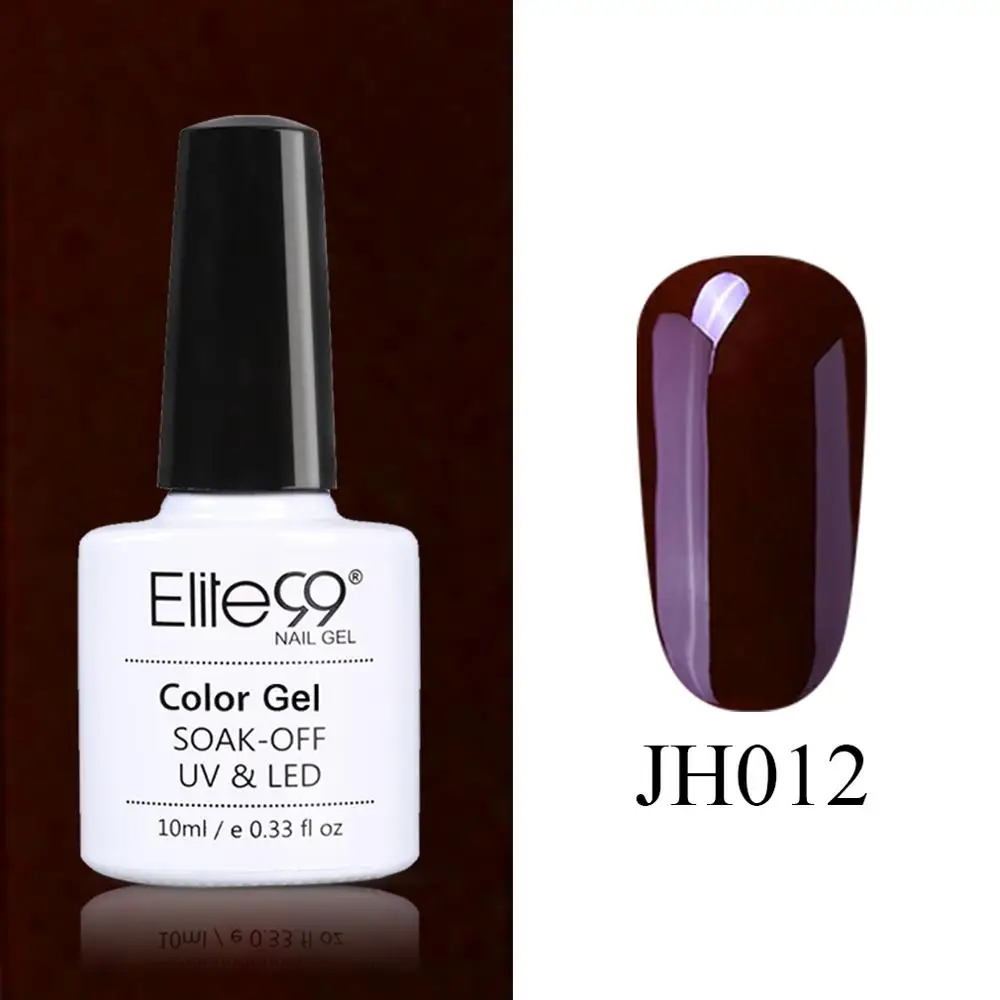 JH012 Elite99 винно-красный гель лак для ногтей 10 мл для дизайна ногтей маникюрный набор Гибридный гель Лаки нужно базовое верхнее покрытие для полигелевого лака - Цвет: JH012