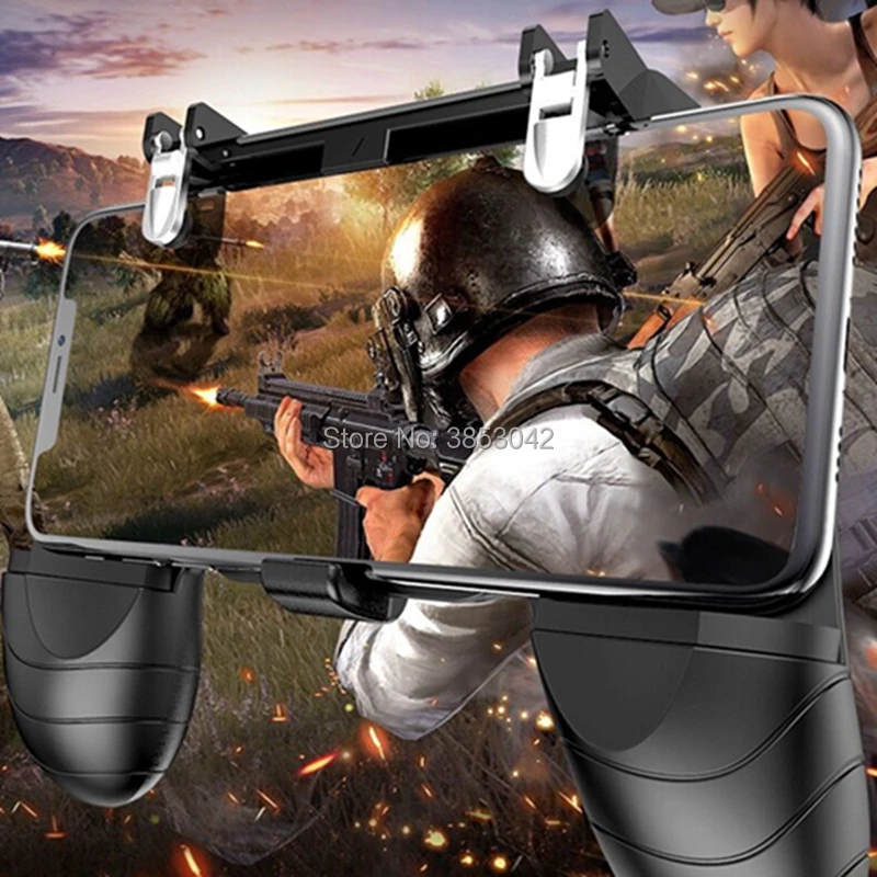 Мобильный игровой контроллер PUBG геймпад триггер Кнопка прицеливания L1R1 шутер джойстик для IPhone Android телефон игровой коврик аксессуары