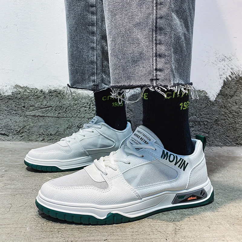 Кроссовки мужские сетчатые Повседневные Легкие дышащие мягкие плоская подошва