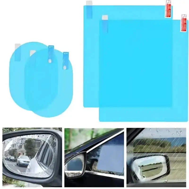 Автомобильная наклейка, водонепроницаемая пленка для автомобильного зеркала заднего вида, автомобильная дождевая пленка для зеркала задн...