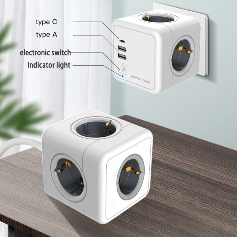 

Удлинитель электрический с выключателем и USB-портом