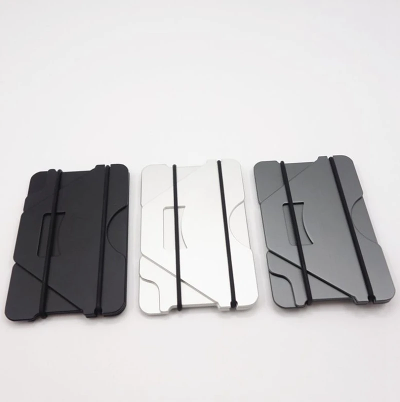 Дизайн Алюминиевый металлический RFID блокирующий кредитный держатель для карт минималистичный кошелек для карт для мужчин Женский кошелек для путешествий Органайзер красочный