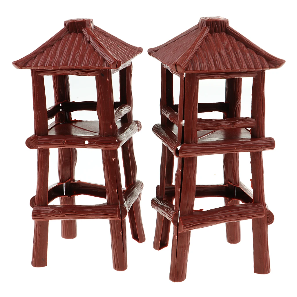 Комплект из 2 предметов в стиле милитари солдатика Сторожевая Башня 18 5 см для