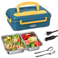 portable electric heating lunch box fast cook dinner 1200ml large leak proof quick rice meals soup for officer worker students