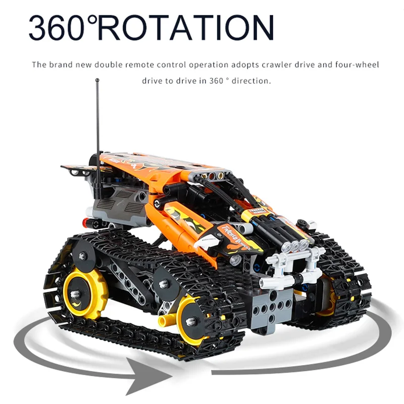 moc app rc гусеничный трюковый авто