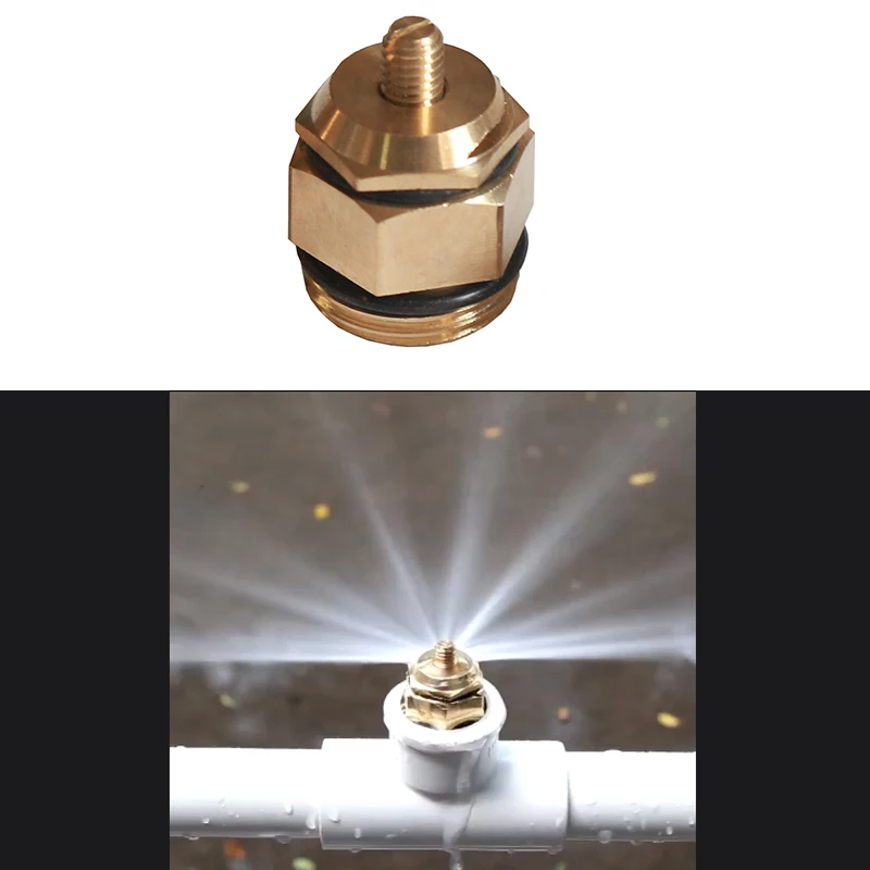 

1/2 боковая насадка в форме вентилятора, 4-точечная внешняя насадка для орошения газона и сада, регулируемая медная насадка с широким углом