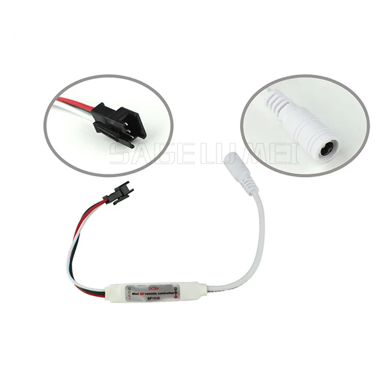 SP103E DC5V WS2812B DC12V 2811 WS2801Mini цифровой RGB контроллер светодиодной ленты 14 кнопок RF