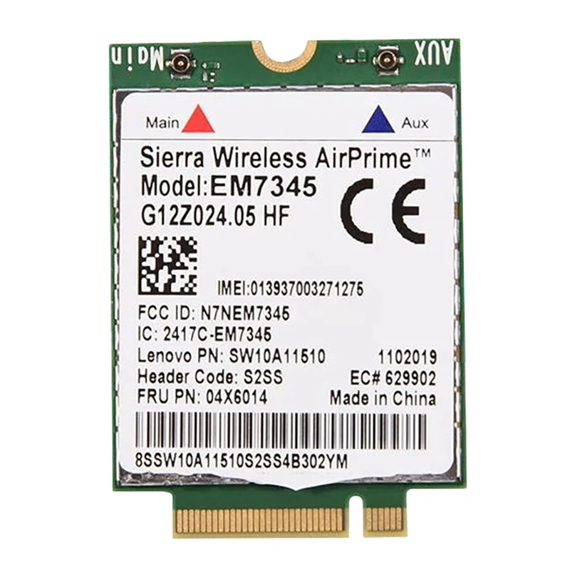 

EM7345 Wireless Module for Lenovo EM7345 LTE 4G Module FRU: 04X6014 T450 X250 X240 T440L440 Wireless Module