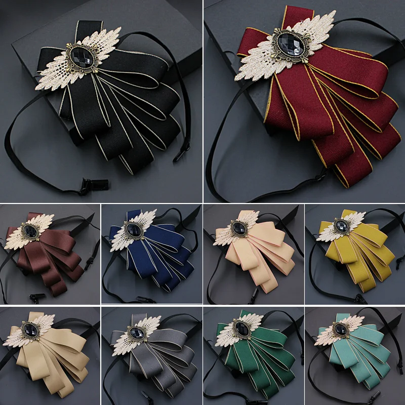 Галстук-бабочка мужской винтажный в стиле ретро с пейсли со стразами стразы для