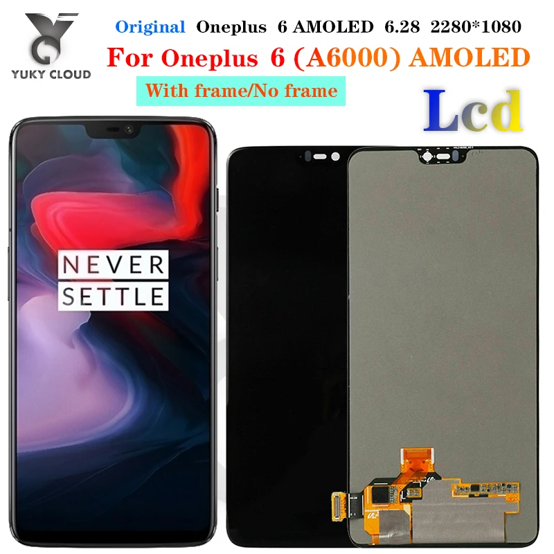 ЖК дисплей Super Amoled M & Sen для OnePlus 6 Oneplus One Plus 28 дюйма экран + сенсорная панель