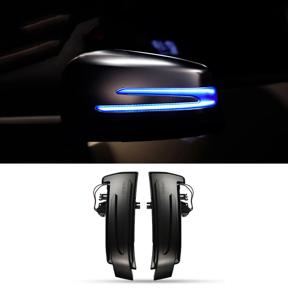 

1 pair car rearview mirror lndicator lamp LED for Benz W204 W212 W222 series streamer strip flowing turn signal light LED source
