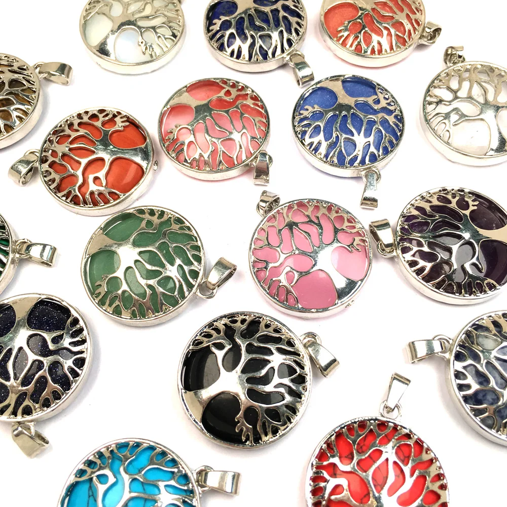 Модные подвески из натуральных камней ручной работы креативные Подвески для