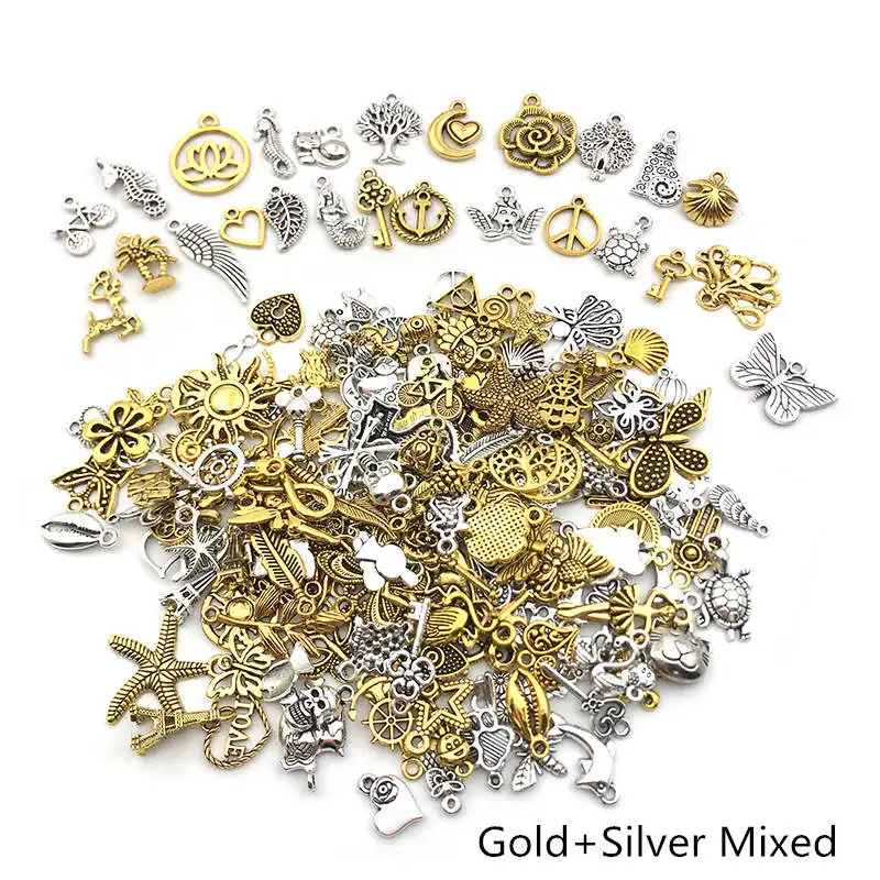 

30Pcs Mixed Vintage Metal Animal Birds Charms Beads DIY Bracelet Pendant Neacklace Accessories For Jewelry Making Findings