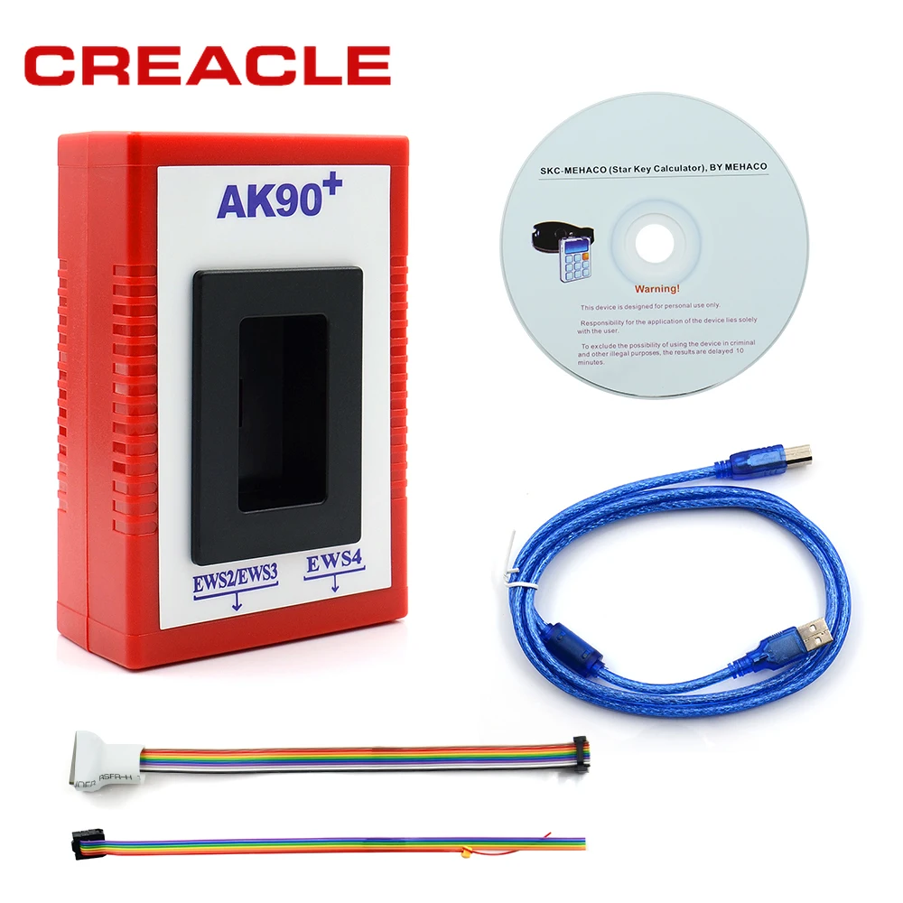 

AK90 plus For BMW V3.19 AK90+ OBD2 Car Key Programmer for BMW CAS/EWS from 1995-2009 AK90 + Key Programming Tool