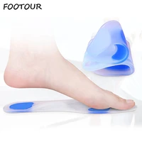 footour soft silicone gel insoles arch support orthopedic insole treatment heel pain relief foot cushion massage shoes pads
