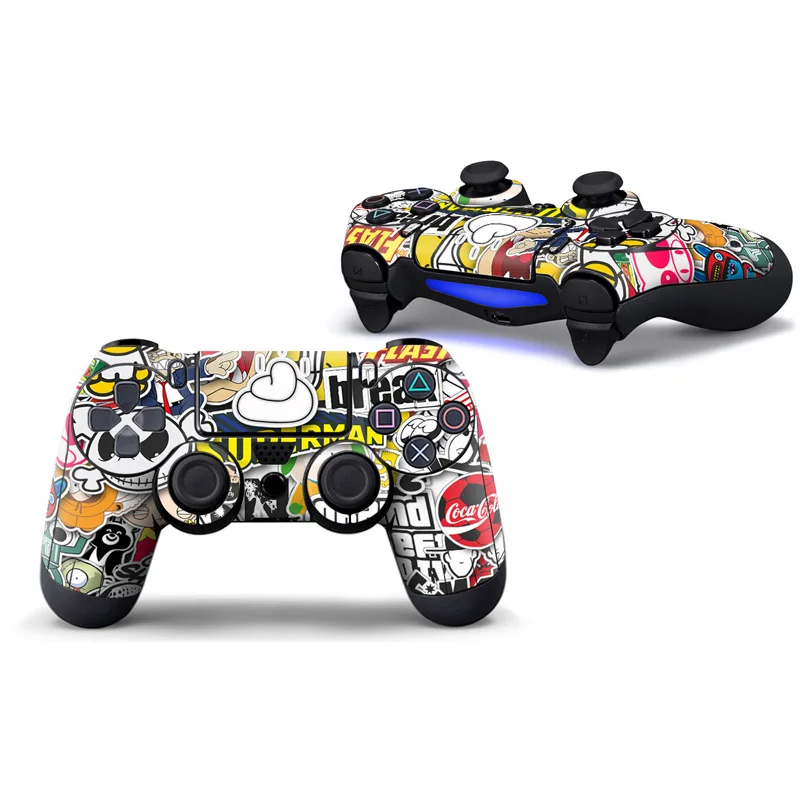 Индивидуальная Виниловая наклейка для sony Playstation 4 контроллер Защитная крышка наклейка для PS4 Геймпад наклейка аксессуары - Цвет: 9