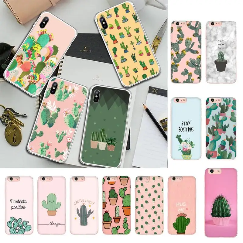 

Plant Cactus Phone Case for iPhone 11 12 13 mini pro XS MAX 8 7 6 6S Plus X 5S SE 2020 XR case