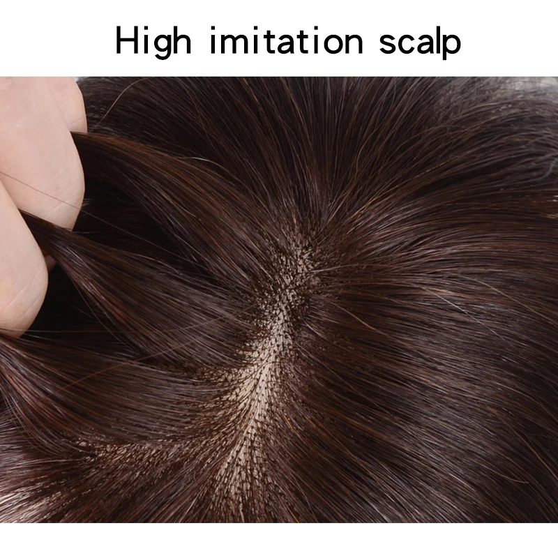 Термостойкие синтетические накладные волосы черного и коричневого цвета прямые