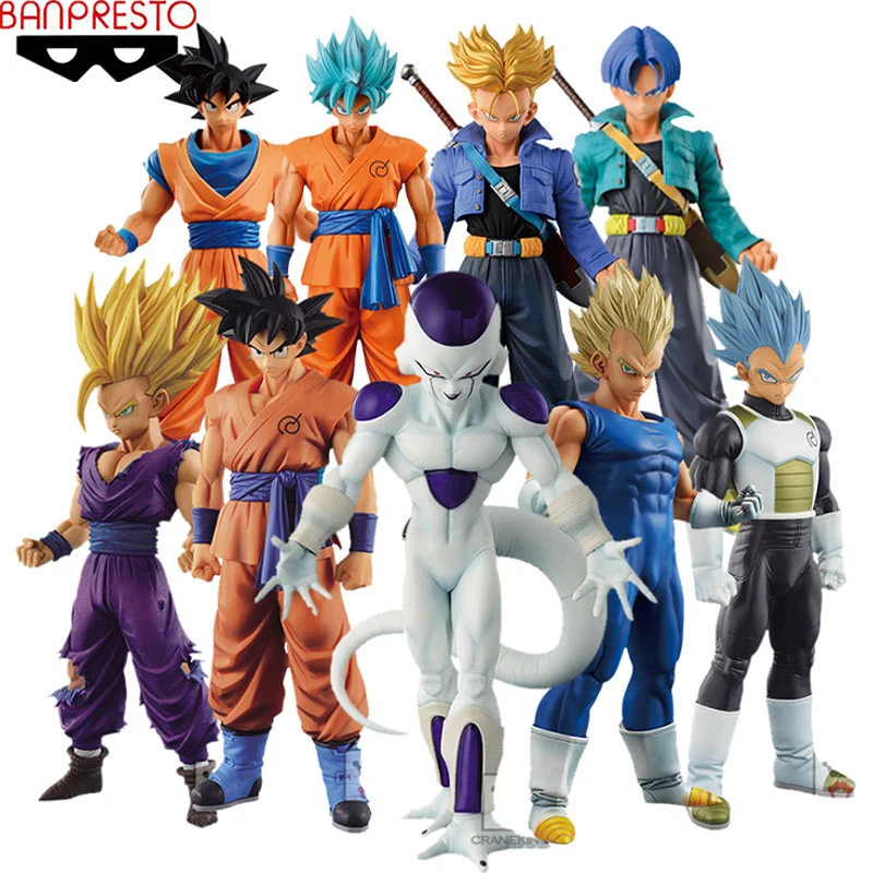 Bandai оригинальный аниме Dragon Ball Z MSP Супер Saiyan фигурки Сон Гоку Вегета Фриза готенкс