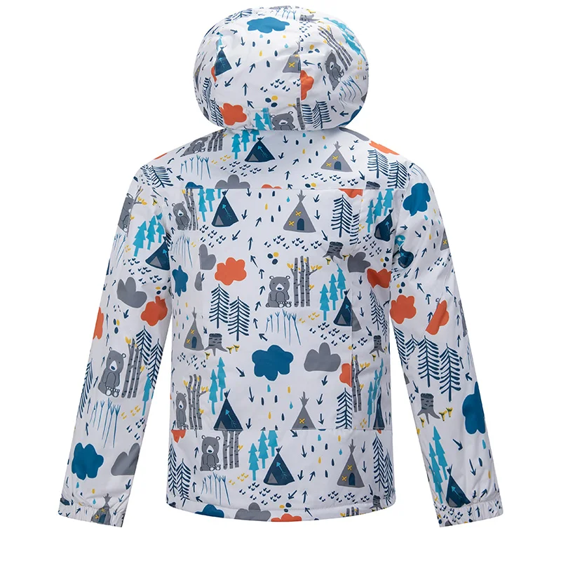 Лыжные костюмы для мальчиков и девочек уличная спортивная одежда теплые