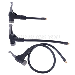 Переходник для автомобильного шланга для накачивания, поворотный замок, воздушный патрон с воздушным шлангом, стандартная тонкая резьба, удлинительная труба для автомобильного воздушного компрессора