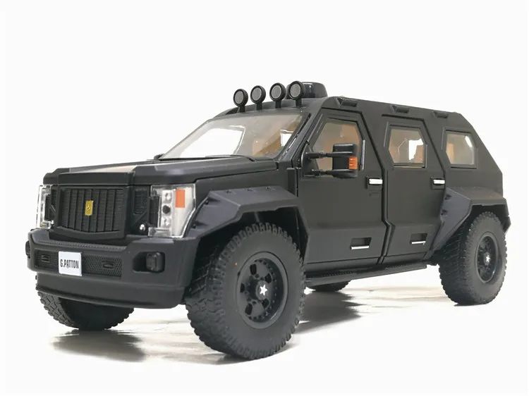 Новинка 1/32 г. PATTON SUV Грузовик литая модель автомобиля игрушка джип для детей звуковое освещение Вытяните назад Подарки