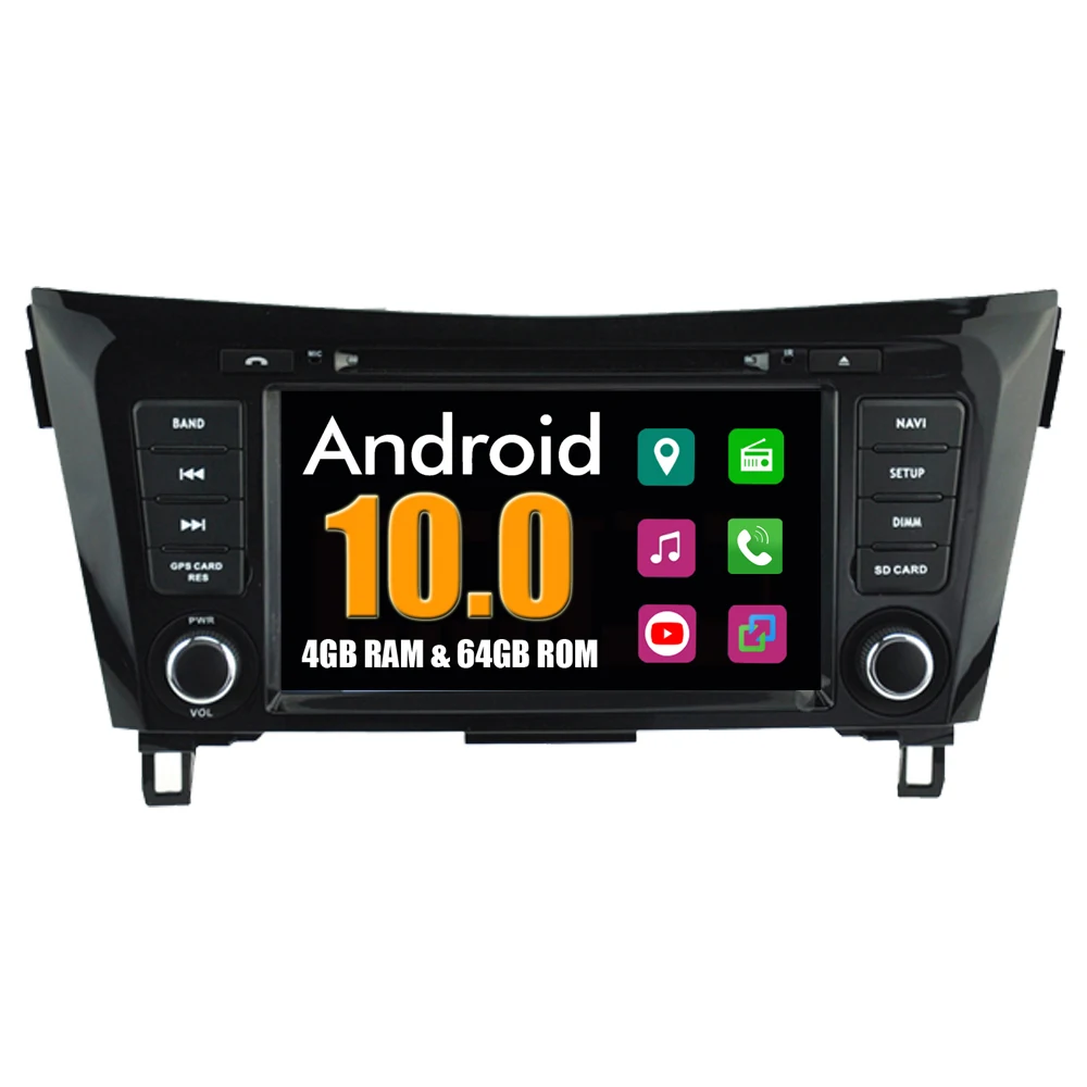 Автомобильная Мультимедийная система RoverOne для Nissan X Trail Xtrail Qashqai Android 10