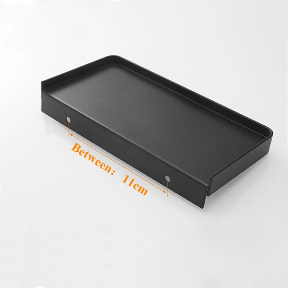 Полка для ванной из нержавеющей стали 304 черная Золотая щетка душа настенная