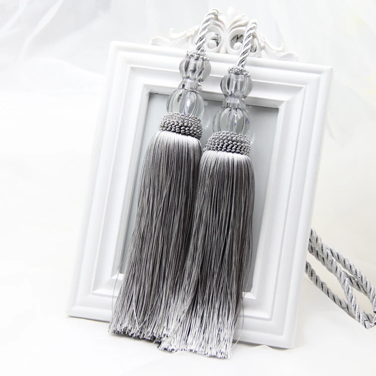 

New European Style Curtain Hooks Hanging Ball Exclusive Wall Hook Tassels Tie Tied Ball Lanyard Hanging Ball