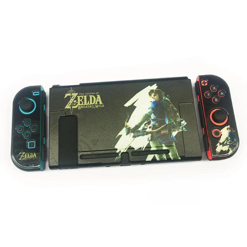 Nintendo Switch с цветным рисунком, жеская защитка закрепляемые Крышка корпуса чехол для Nintend NS консолью коммутатора& Joy-Con для Nintendo Switch - Цвет: A001