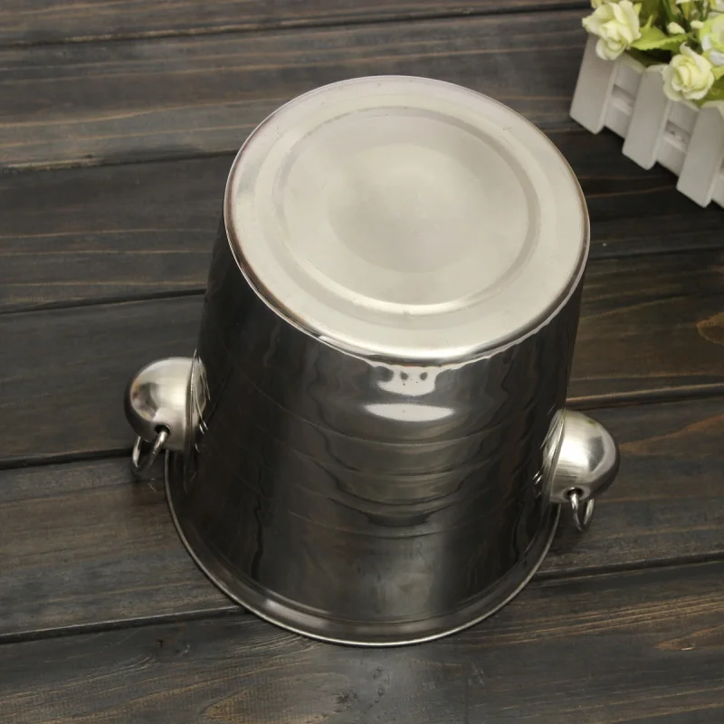 Серебро Нержавеющая сталь льда удар ведро охладитель пива вина шампанского