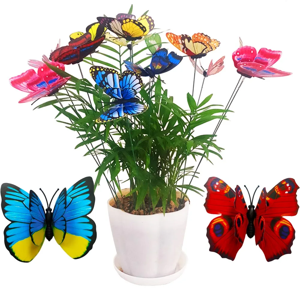 Домик-бабочка для сада украшение дома уличный цветочный горшок двора Цветочная