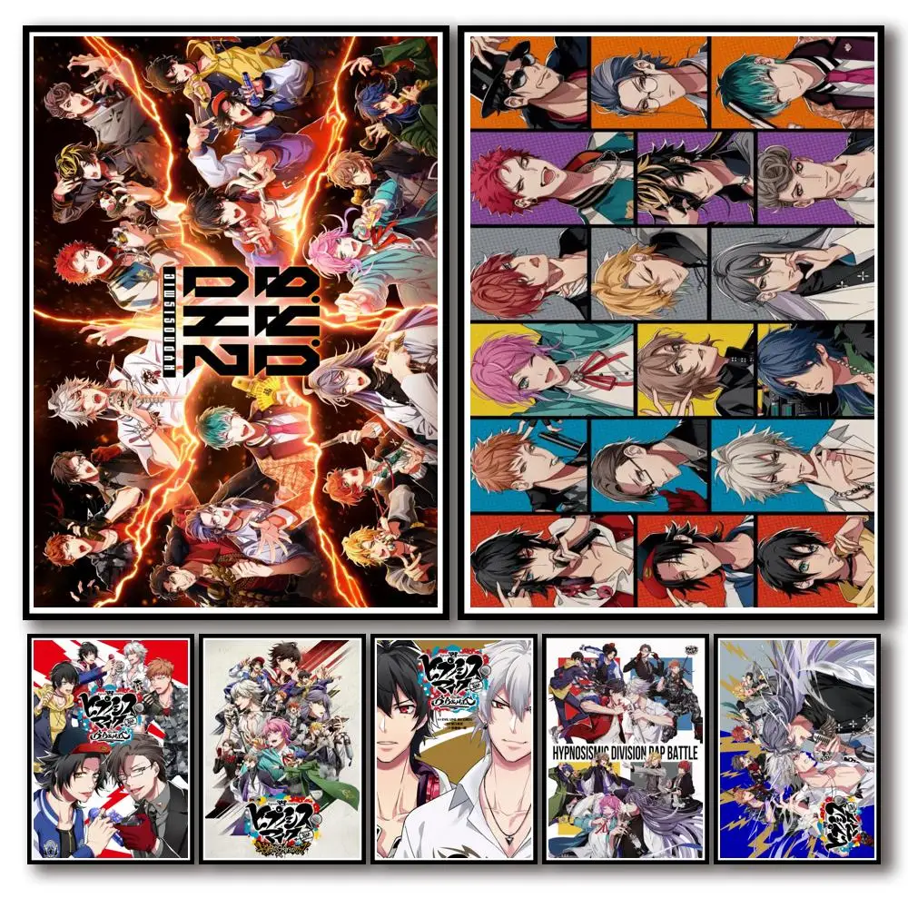 

50 Designs Hypnosis Mic -Division Rap Battle- Whitepaper Poster Yamada ichiro Artwork Fancy Wall Sticker for House Bar Vol 2