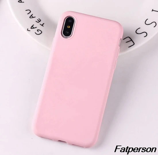 Для iPhone 6S 5S SE 7 7Plus 8 8Plus X XS Max Розовый Мягкий ТПУ силиконовый матовый чехол Fundas Coque