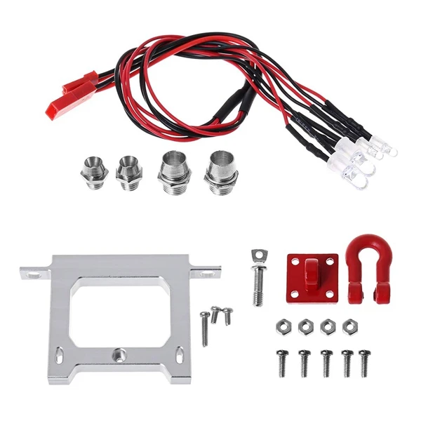 Задний бампер протектор крюк светильник Набор для WPL B14 B16 B24 1/16 RC