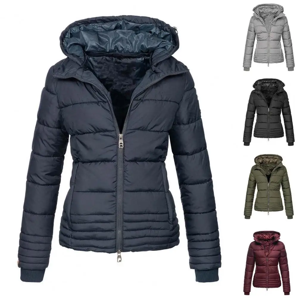 

Повседневное пальто, модное дамское пальто с капюшоном, хлопковое пальто, удобное хлопковое пальто