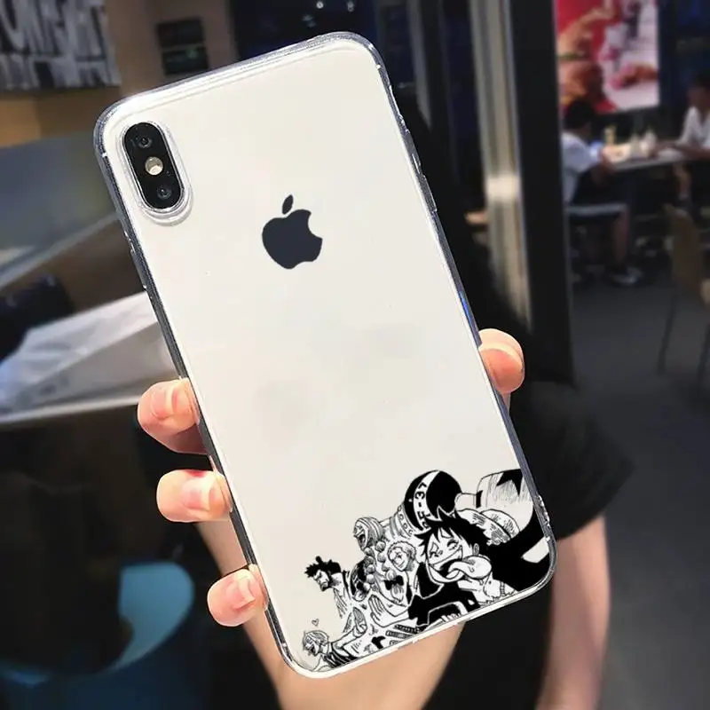 

one peace Luffy Zorro funny Phone Case Transparent soft For iphone 5 6 7 8 11 12 s c se plus mini x xs xr pro max cover funda