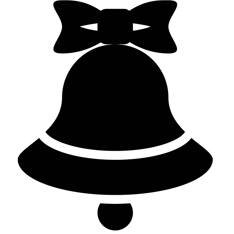 Наклейка с маленьким колокольчиком виниловая декоративная наклейка для