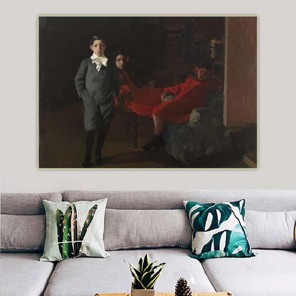 Citon Joaquin Sorolla Canvas мои дети холст искусство Масляная живопись художественное